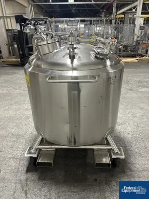 USED DCI Used 600 liter DCI Jacketed Receiver Vessel, Hastelloy C22, 45/150#