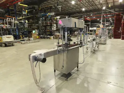 Stainless Bottle Capping Torque Machine Bottle Conveyor