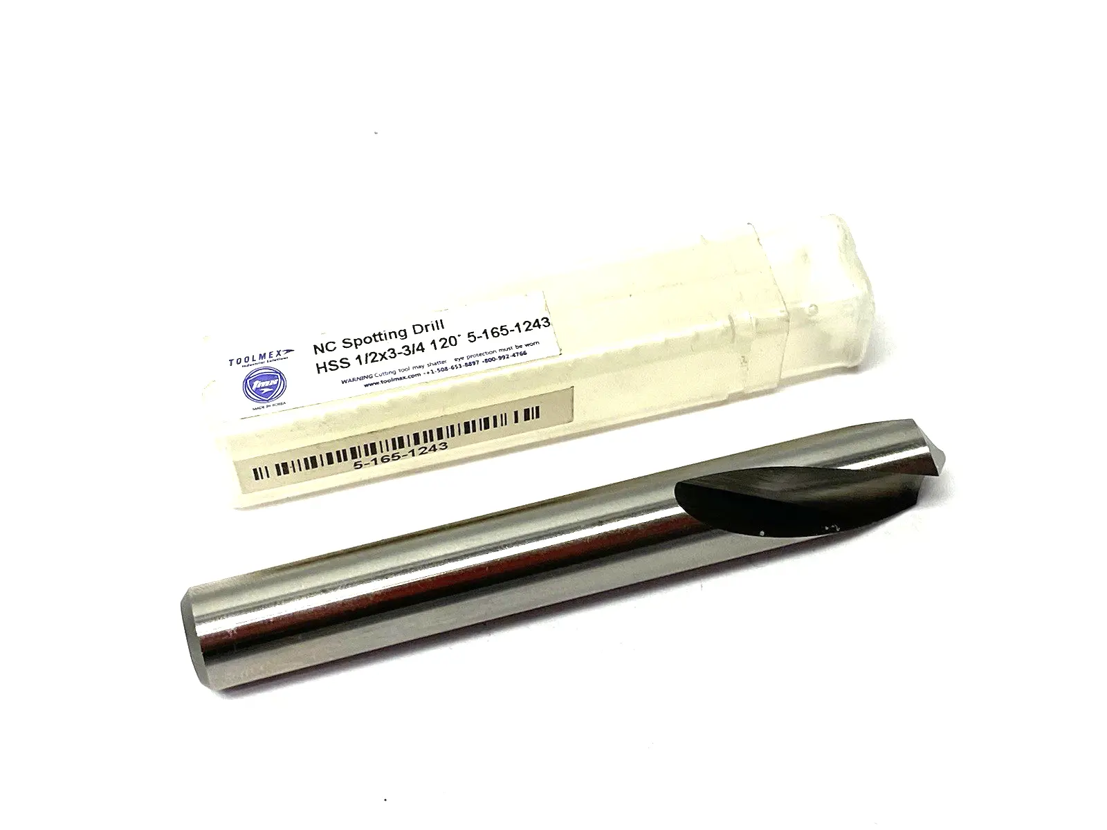 New | in-Stock TOOLMEX NC SPOTTING DRILL 1/2" DIAMETER HSS 120° POINT 51651243 HSS/Cobalt Drills Michigan US | Maverick Industrial Sales #1091017
