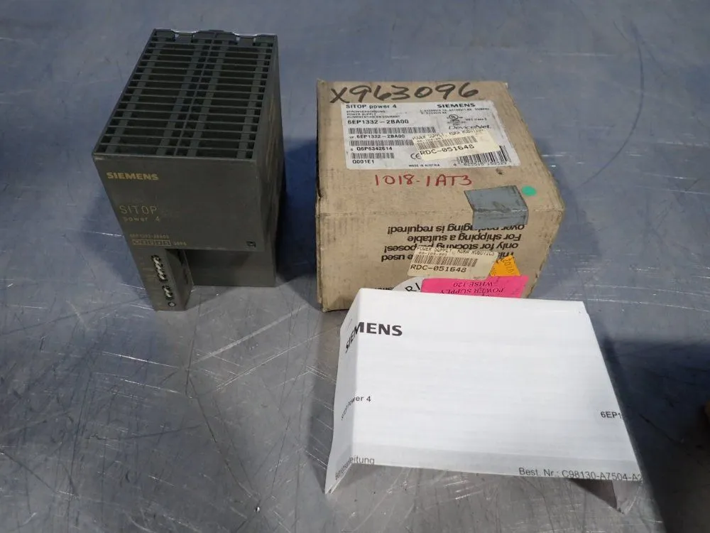 New | in-Stock SIEMENS 6EP13322BA00 DIN Rail Power Supplies Ohio US | HGR 24 #895445