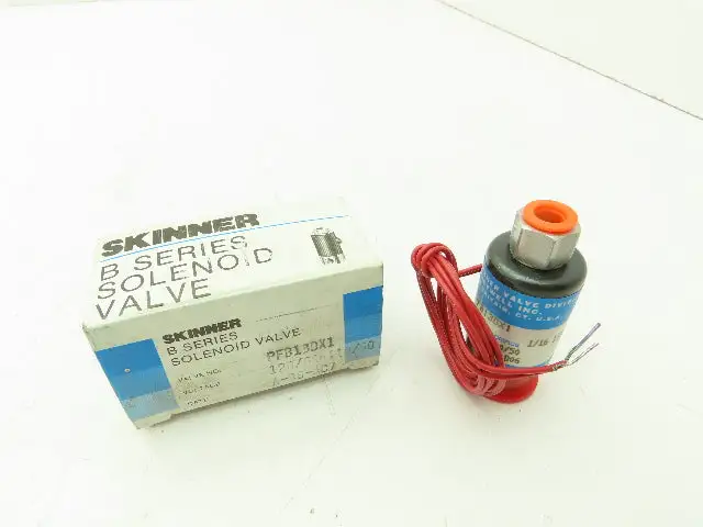 Honeywell Skinner PFB13DX1 Solenoid Valve PFB Type NO 120V 75 PSI 1/8" NPT