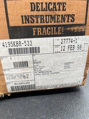 New | in-Stock FISHER 4195KBR-533 Industrial Controls Michigan US | iGAM Industrial Marketplace #1283178