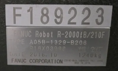 New | in-Stock 2016 FANUC R-2000IB/210F + R30IB Robots Michigan US | iGAM Industrial Marketplace #1176402