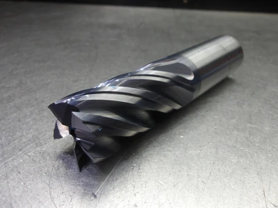 Kyocera/SGS 1" 5 Flute Coolant Thru Carbide CR Endmill .010" R 38885 (LOC2326)