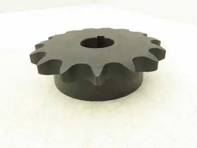 Tsubaki H80B15F-1-3/8 Roller Chain Sprocket 15 Tooth 1-3/8" Bore Lot Of 3
