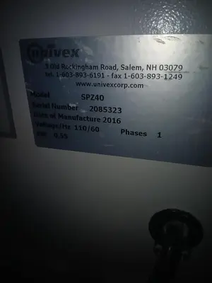 USED 2016 UNIVEX SPZ40