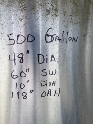 Used Holland & Son 500 Gallon Stainless Steel Tanks Georgia US | Athens Packaging & Processing #914792