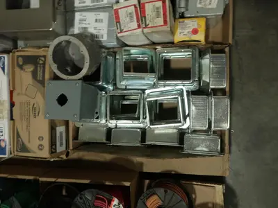 4 PALLETS OF ASSORTED CONDUIT, ENCLOSURES