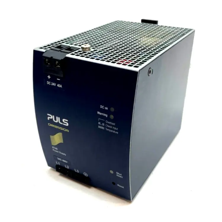 Used Puls Dimension Semi Regulated Power Supply, 24V, 40A Output, 3AC 400V DIN Rail Power Supplies Michigan US | Maverick Industrial Sales #1400027
