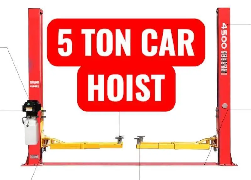SDLANCH 10,000 Pound Two-Post Lift Car Hoist (IRTPL) - red