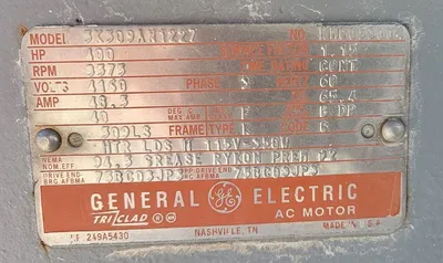 USED GENERAL ELECTRIC 400 HP