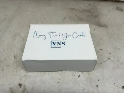 (12) cartons of 100 VNS creations boxes of thank you cards