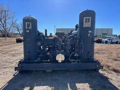 CAT G3608 / Ariel Model JGC-4 Two Stage Compressor - Cylinder Sizes 14.125" x 14.125" x 8.375" x 8.375" Less Engine
