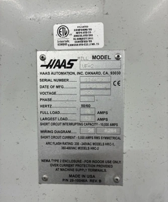 2016 HAAS VF-2 Vertical Machining Centers | Bayou Machinery (2)