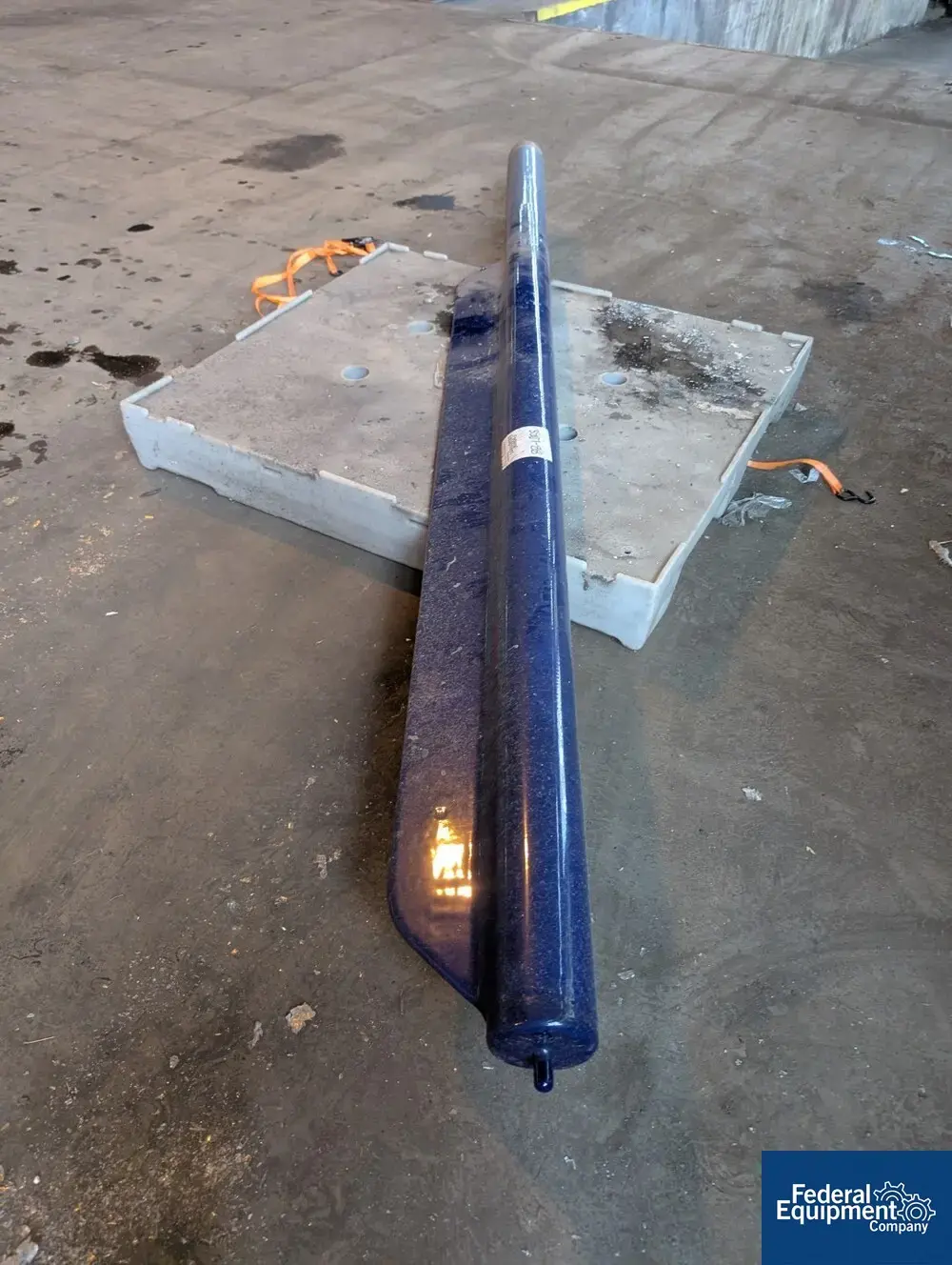 USED Pfaudler 2,000 Gal Pfaudler Glass Lined Reactor Fin Baffle