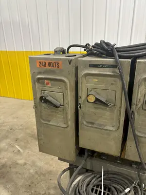 240v --> 600v x 15 KVA HAMMOND TRANSFORMER PORTABLE POWER UNIT AND SWITCHBOXES: STOCK #21009