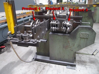 USED MGM + COLOMBO ROLL FORMING PUNCH LINE