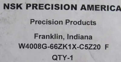 NEW NSK W4008G-66ZK1X-C5Z20 BALL SCREW SPINDLE W4008G66ZK1XC5Z20