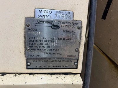 Used STERLCO F6016-BX HOT OIL UNIT Hot Oil Heaters Indiana US | Miedema Asset Management Group #1574991