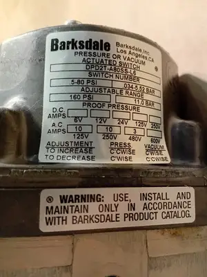 NEW BARKSDALE DPD2T-A80SS-L6