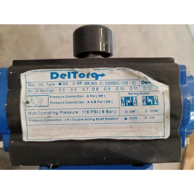 Used 2" DelVal Stainless Steel Wafer Butterfly Valve
