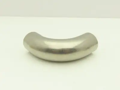 G2WC200H 2" OD Butt Weld Vacuum Tube 90° Radius Elbow SS A= 4.06" B= 3" Lot of 5