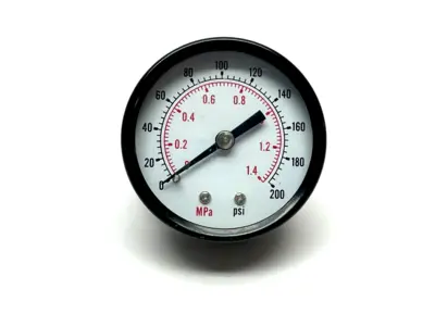 Pressure Gauge 0-200psi 0-1.4MPa 1/4" NPT - Used