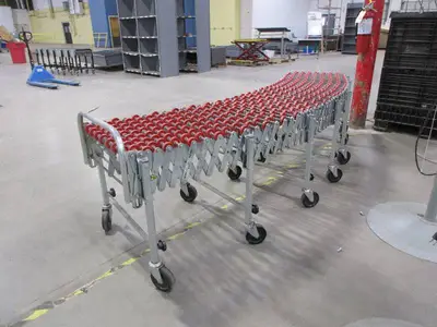 FLEXIBLE, ROLLING, EXPANDING, CONVEYOR UNIT