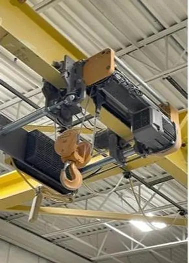 Used 2022 3 TON HARRINGTON ELECTRIC WIRE ROPE HOIST WITH MOTORIZED TROLLEY _UNKNOWN_ Hoists (All Types) Wisconsin US | Paper Converting Equipment #395921