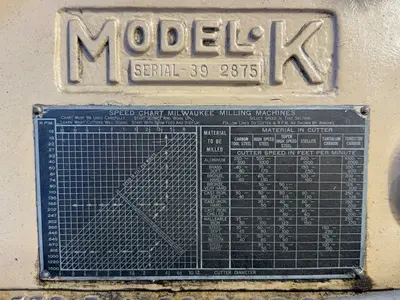 Used KEARNEY & TRECKER / MILWAUKEE NO. 2 / K Universal Horizontal Mills Ohio US | HGR 24 #1518954