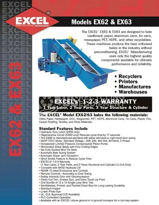 USED 2011 EXCEL EX62 CLOSED DOOR