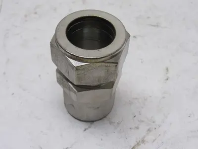 Parker 1" Weld-Lok To Compression 316SS Socket Weld Connector