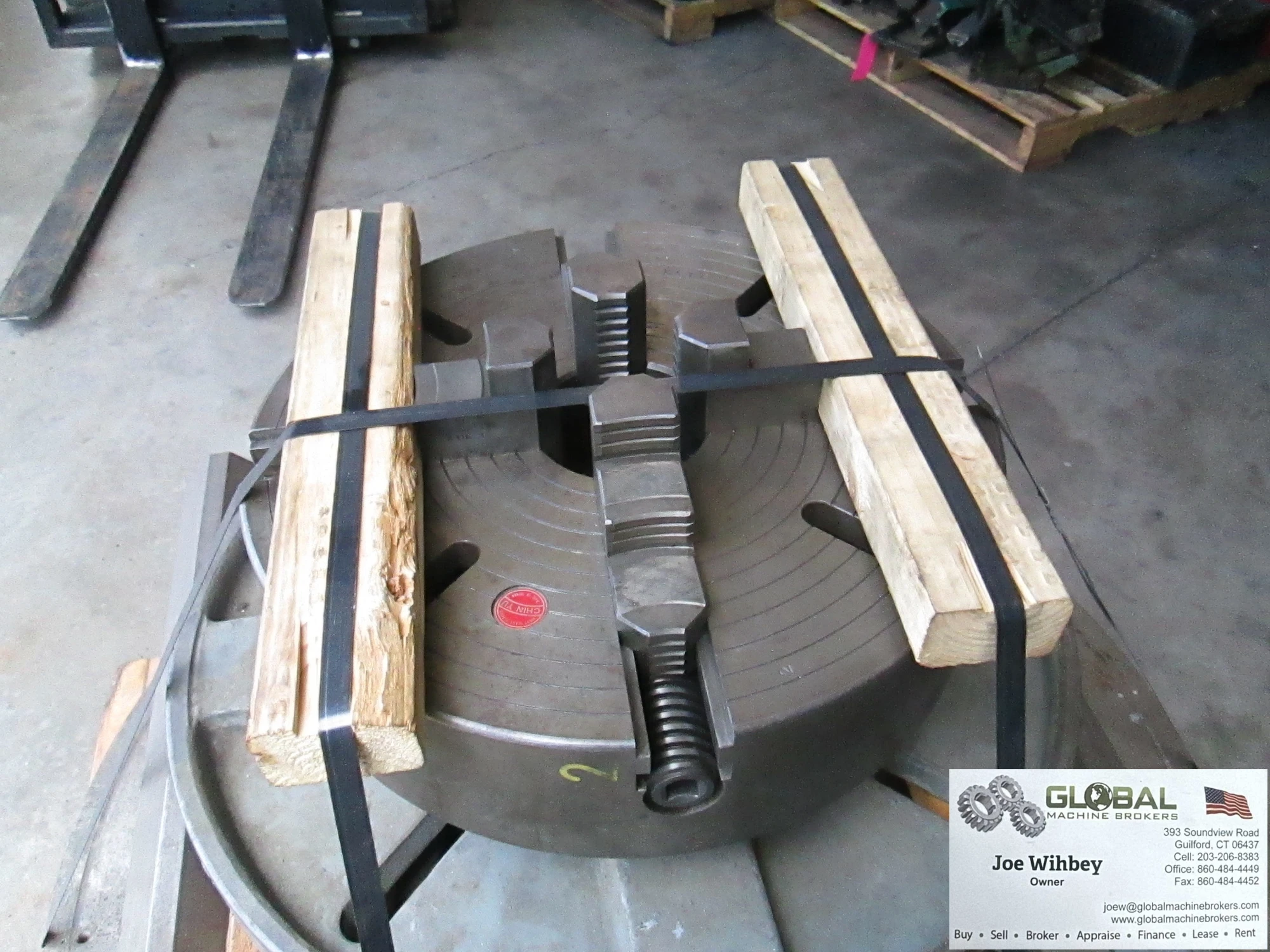16"Diameter 3 Jaw Lathe Chuck With 3.5" Through Hole