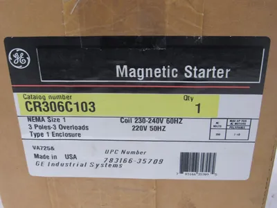 NEW GENERAL ELECTRIC CR306C103 MAGNETIC STARTER