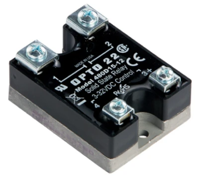 Opto 22 480D15-12 480 VAC 15 A, DC Control Solid State Relay SSR Transient Proof [New]