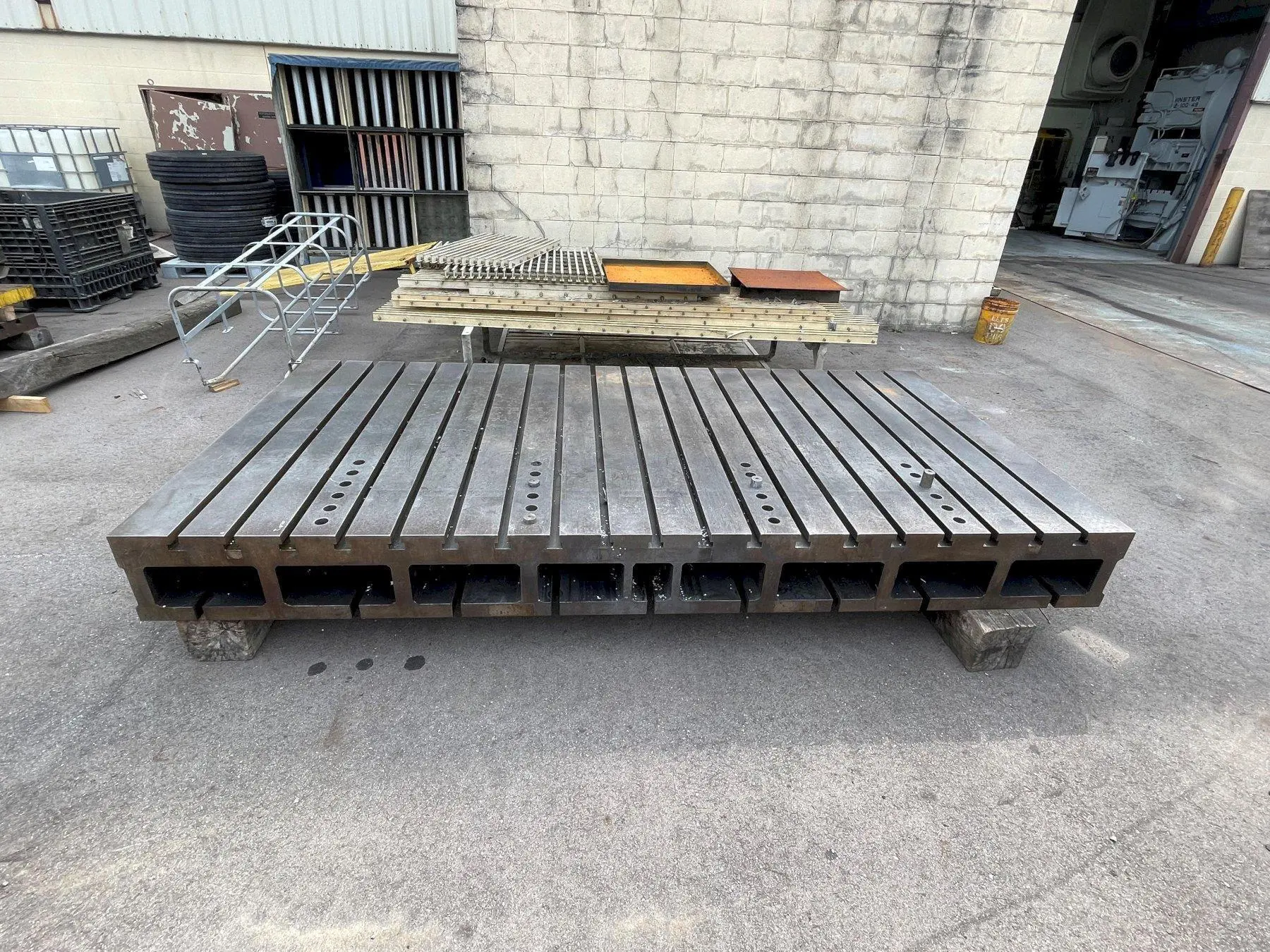 122" x 61" x 12" thick T-SLOTTED RISER PLATE