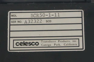 NEW CELESCO BCR50-1-11 PANEL METER BCR50111