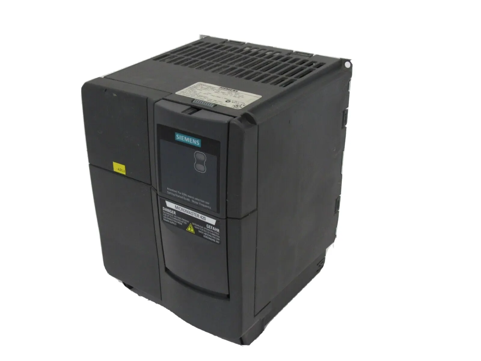 USED SIEMENS 6SE6420-2AD27-5CA1 MICROMASTER 420 6SE64202AD275CA1