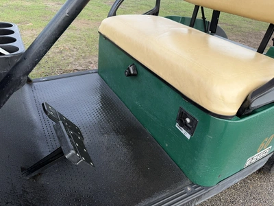 (1) 2017 E-Z-Go golf cart with a Kawasaki gas engine, model 625111G01, includes canopy, ball cover, ...