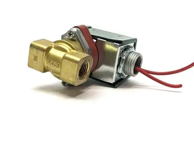 8210B020 | ASCO  Brass Solenoid Valve Normally Closed 1/4" NPT - Used