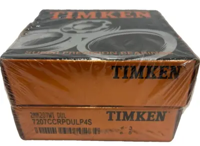 NEW TIMKEN 2MM207WI DUL BEARINGS 7207CCRPDULP4S SET