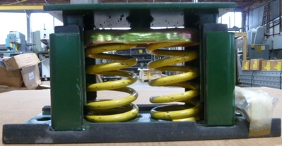 SPRING ISOLATION MOUNT: Color-Green w/ yellow springs, (3) Available