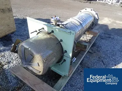 USED Chem Flowtronics 160 Sq Ft QVF Corning Coil Condenser, 316L S/S, 150#