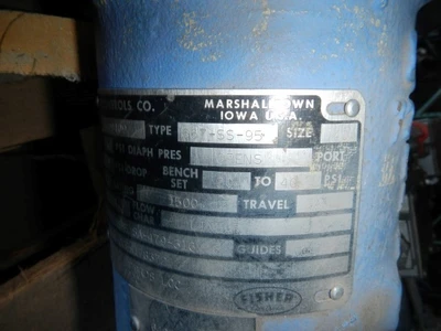 Fisher 3/4" 1500 Class, 316 Stainless Butt Weld Control Valve