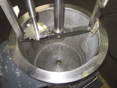 5 gallon Dual Shaft Vacuum Disperser, with sweep blade, stainless steel