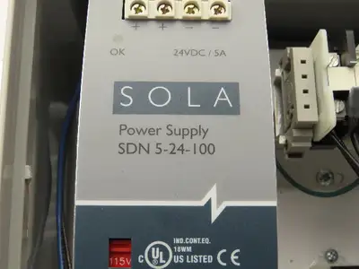 Hytrol 033.3016 Conveyor Electrical Enclosure Power Supply Unit 24VDC 5A 8x8x6"