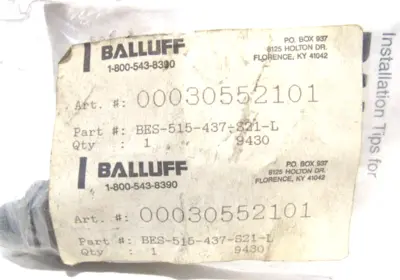 NEW BALLUFF BES-515-437-S21-L-9430 INDUCTIVE SENSOR BES515437S21L9430
