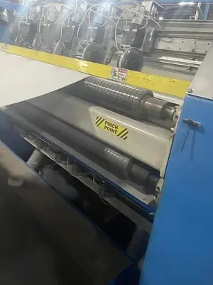 USED 1998 JAGENBERG 86.61” WIDE SYNCHRO SHEETER  400-2200 MODEL WITH DUAL SLITTER SECTION 1998 JAGENBERG 86.61” WIDE SYNCHRO SHEETER  400-2200 MODEL WITH DUAL SLITTER SECTION