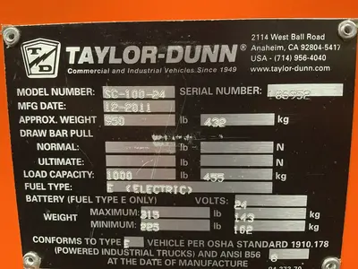 Used 2011 TAYLORDUNN SC10024 Maintenance Carts Ohio US | HGR 24 #1404896