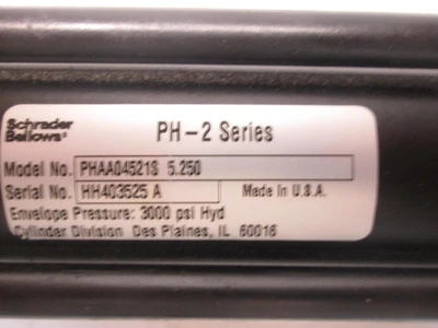 Used SCHRADER BELLOWS _UNKNOWN_ Pneumatic Cylinders Texas US | OCO Industrial #1569259